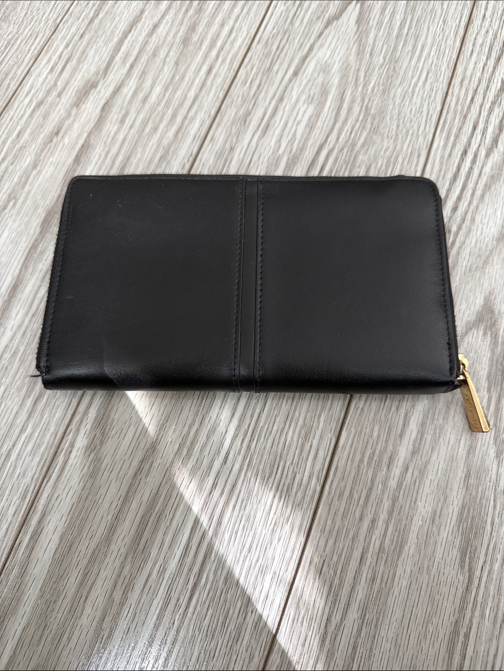Danier Leather Zip-Around Wallet - Black